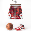 Rose Red Swingman Basketball Shorts inspired by Derrick Rose of the NBA Chicago Bulls